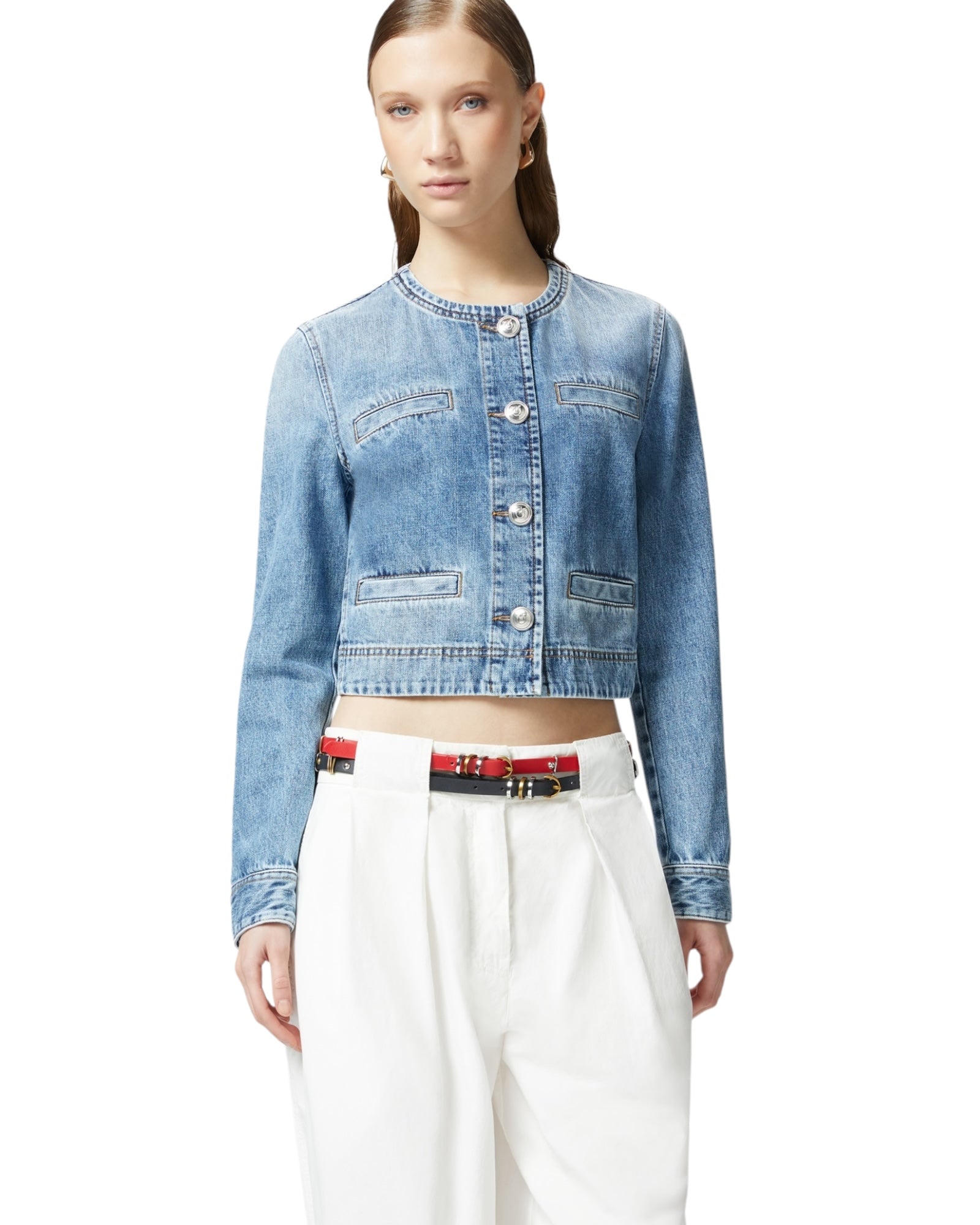 Jacket cropped jean DURBAN